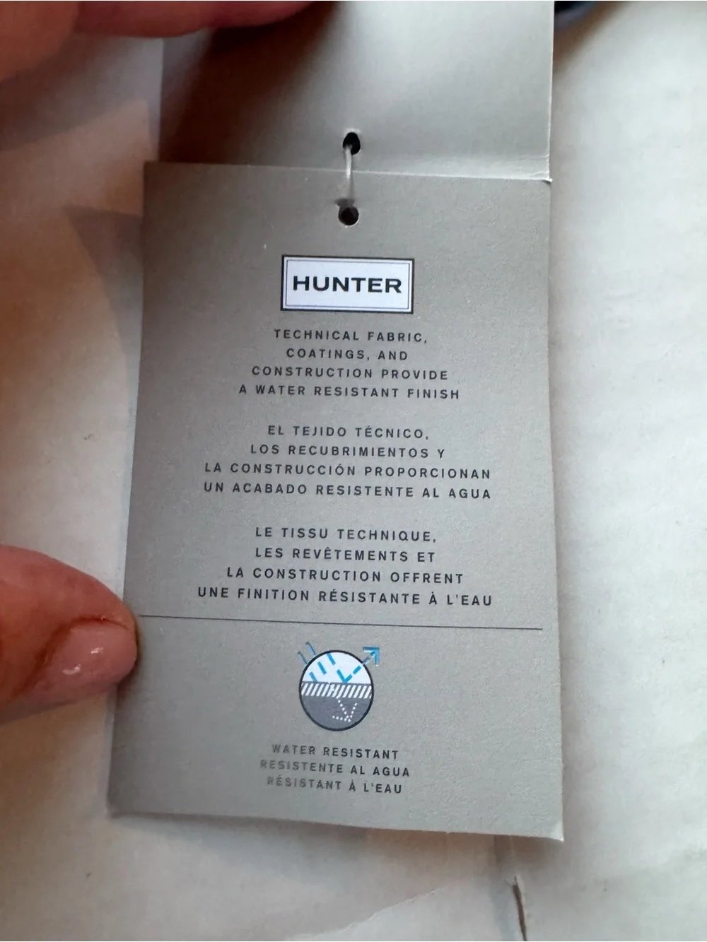 Hunter New Boys Water Resistant Long Hooded Rain Jacket Size 10Y NWT